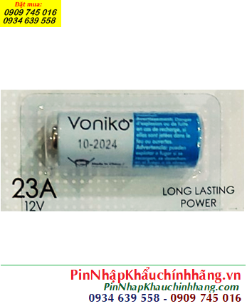 Voniko A23 _Pin Remote 12v, Pin Remote 12v Alkaline Voniko A23 23AE 23A chính hãng